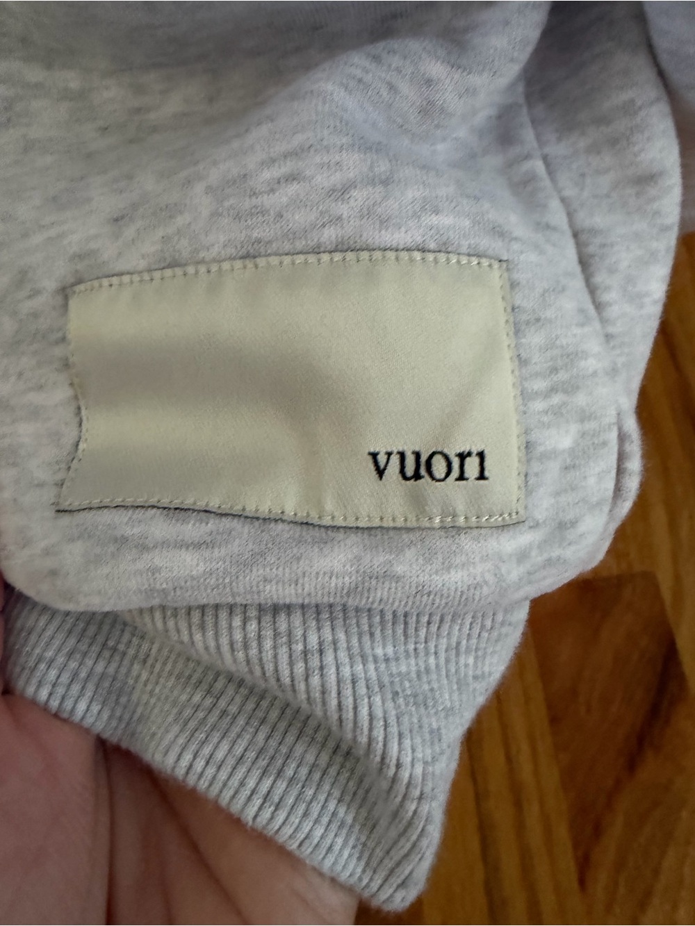 Women’s Light Gray Hoodie Sweatshirt - Casual Pullover - Picture 2 of 5